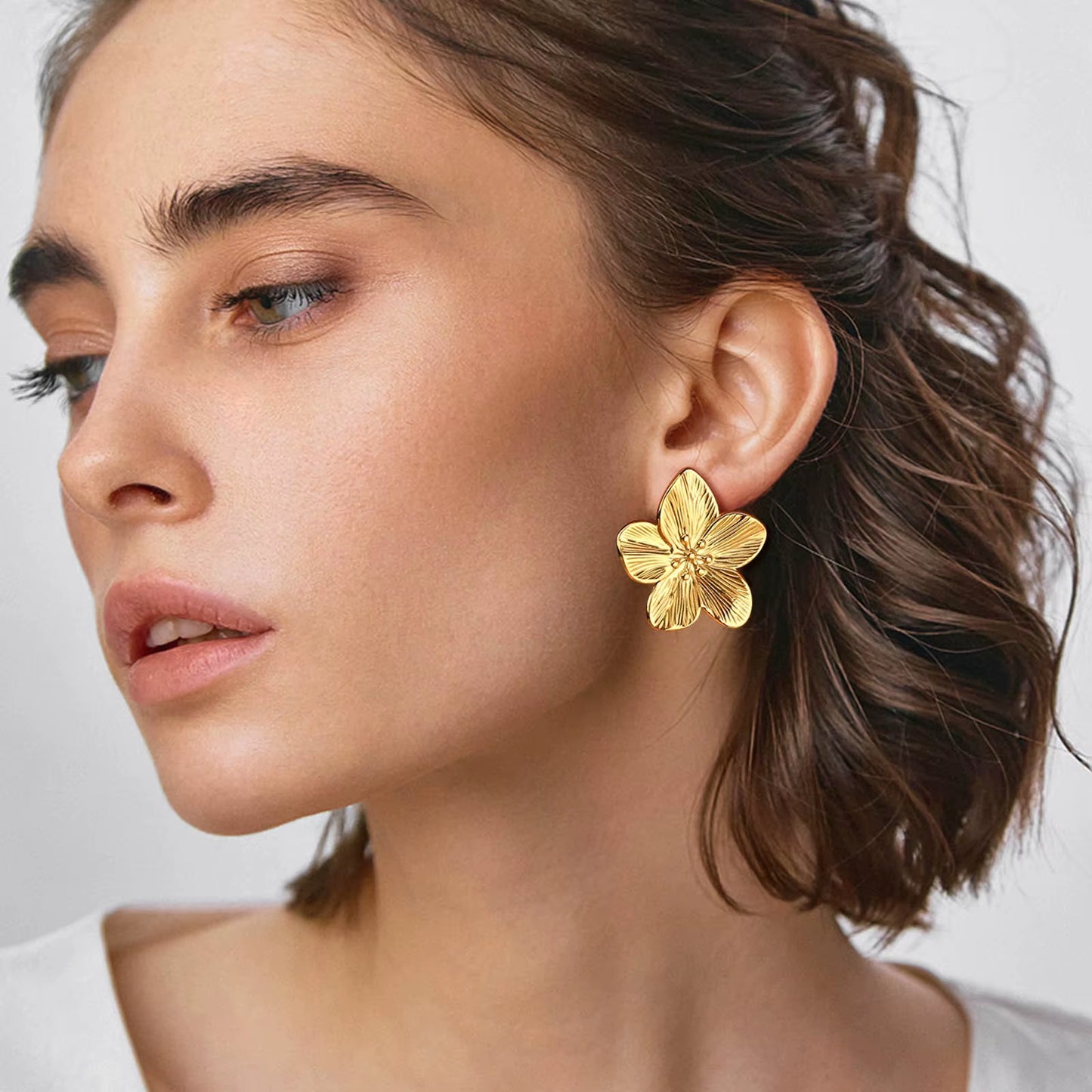 Uworld Hypoallergenic Fashion Vintage Flower Earrings Premium Alloy Women'S Party Earrings Женск
