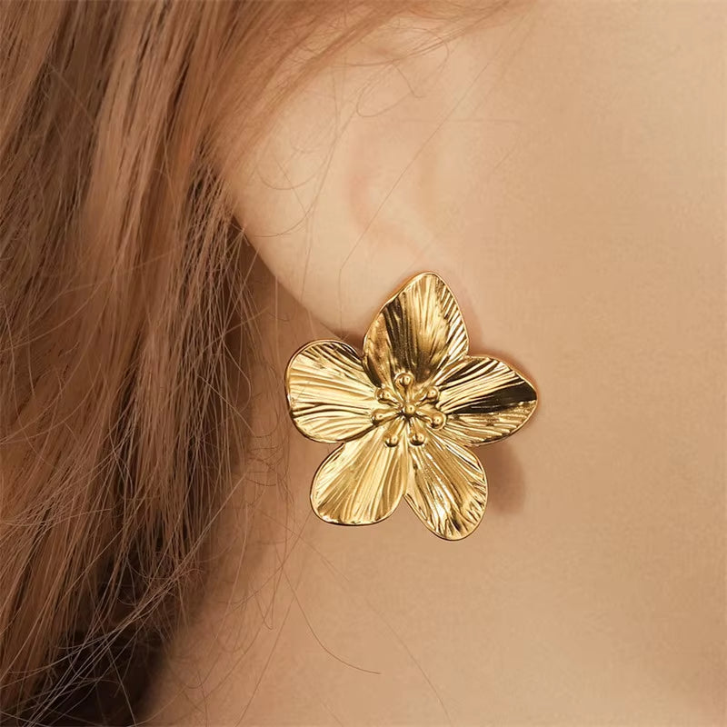 Uworld Hypoallergenic Fashion Vintage Flower Earrings Premium Alloy Women'S Party Earrings Женск