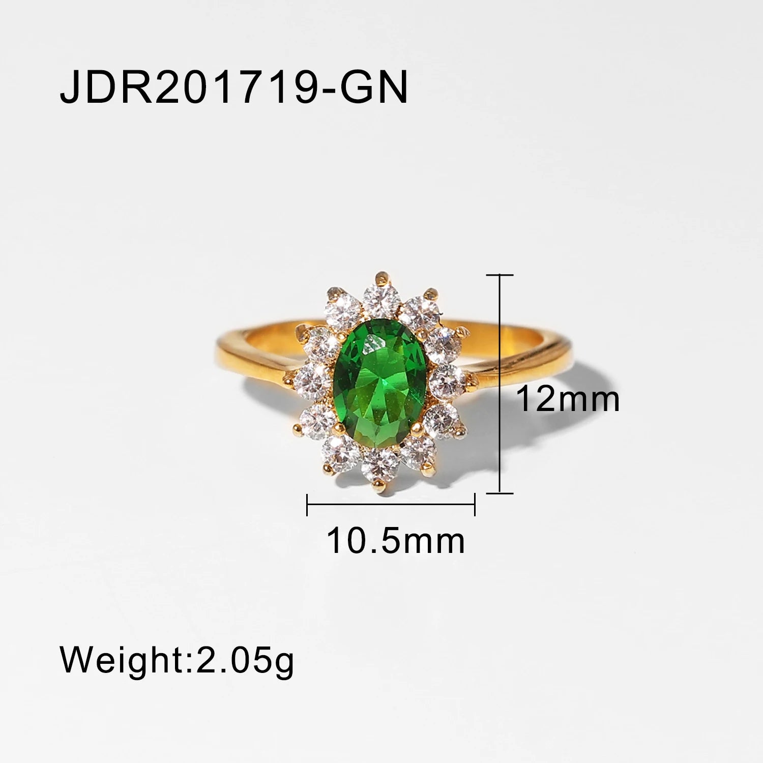 Chunky Sleek 18K Gold Plated over Stainless Steel Elysian Ring Waterproof and Tarnish Resistant Ror Women Jewelry Anillos